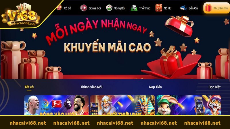 điều kiện nhận khuyến mãi vi68